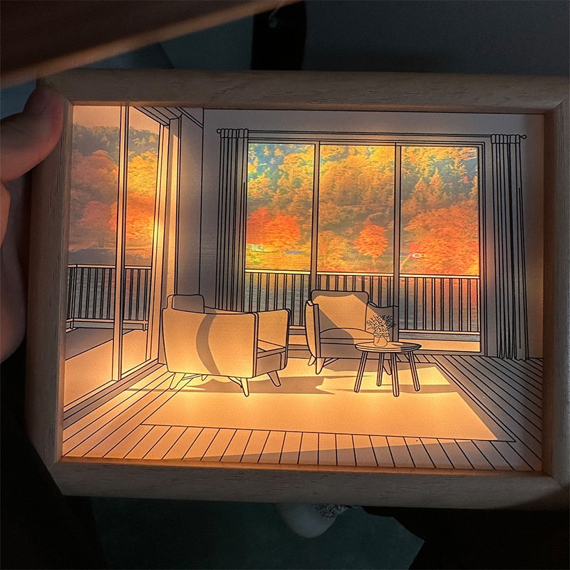 BowLift | 2D Painting Art Lumina Creative LED Lamp