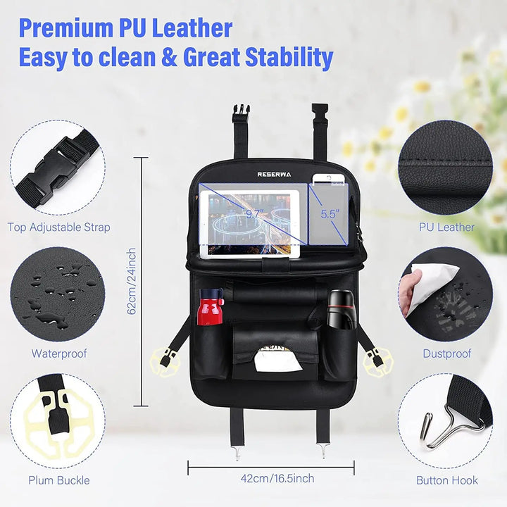 BowLift | Multifunctional Car Seat Back Organizer
