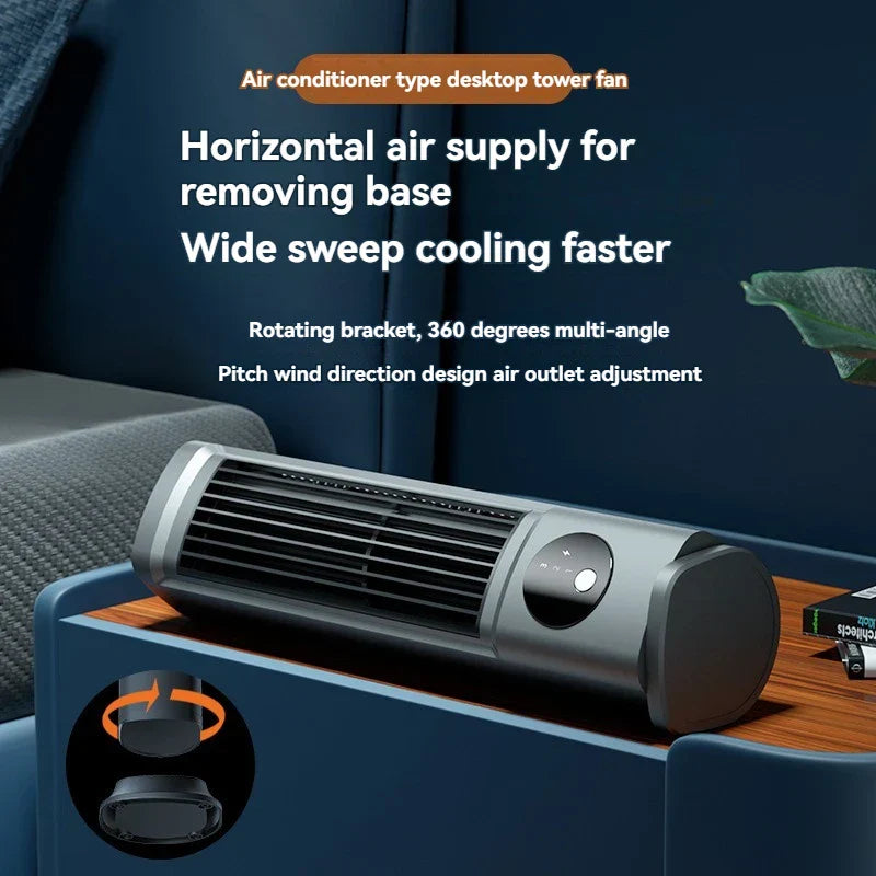 Towerless Ultra Cool Air Conditioning Desktop Fan | Bowlift