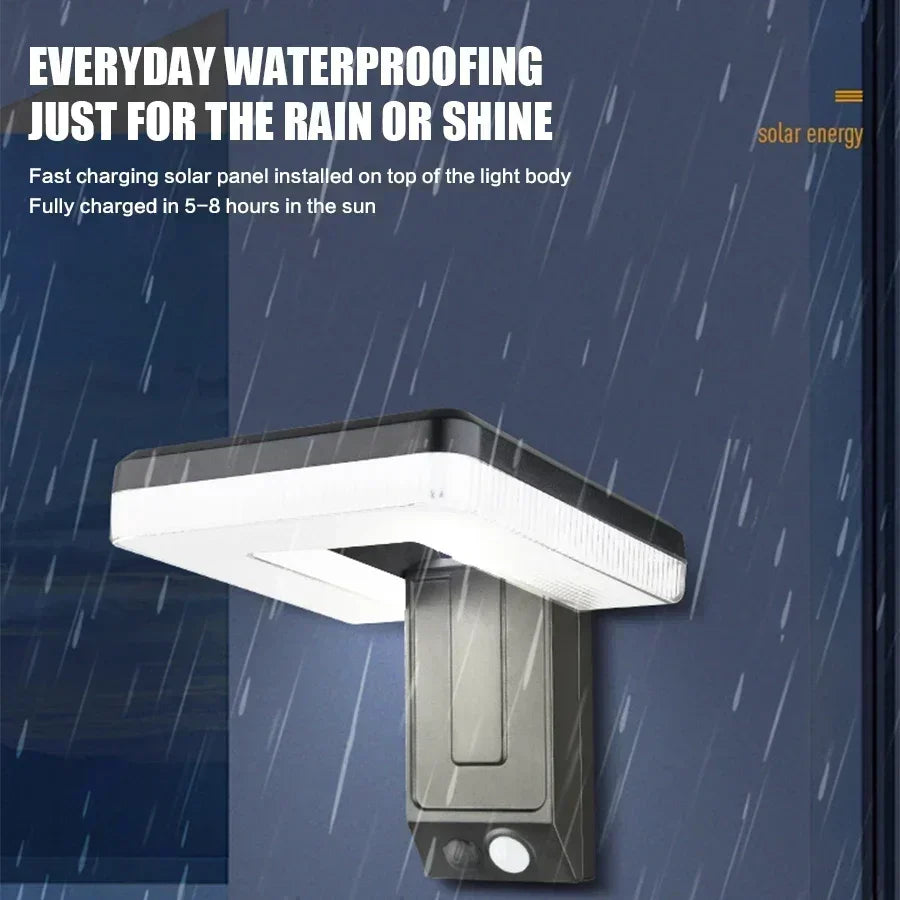 BowLift | Solayra FoldWall Solar Wall Light | 3 Lighting Modes | 120° Tiltable | With Motion Sensor & Dusk Switch