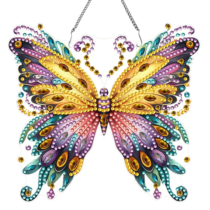 BowLift | Butterfly Pendant | 5D DIY Diamond Painting | Double-Sided Acrylic | Sparkling Window Decoration