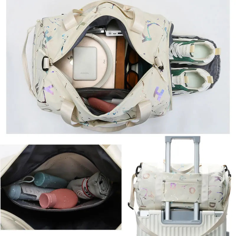 FlexiZen Sports bag with shoe compartment and stylish design – Water-repellent | Bowlift