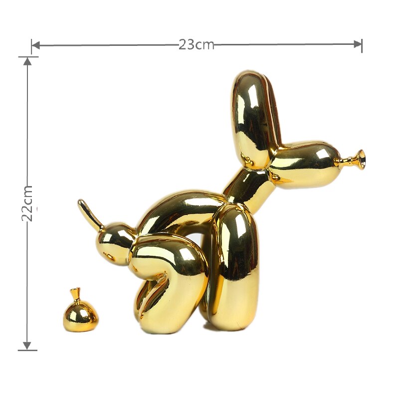 BowLift | Balloon Dog Sculpture, Balloon Art Statue, Mini Collectible Figurine, Home Decoration, Resin Figure, Desk Accessories, Room Decoration