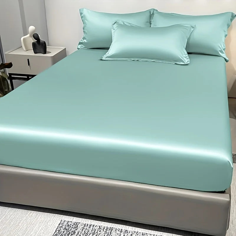 BowLift | SatinDreams Luxury Fitted Sheet | Silky Satin Bed Sheet | Breathable & Cooling | Wrinkle-Free | Easy Care