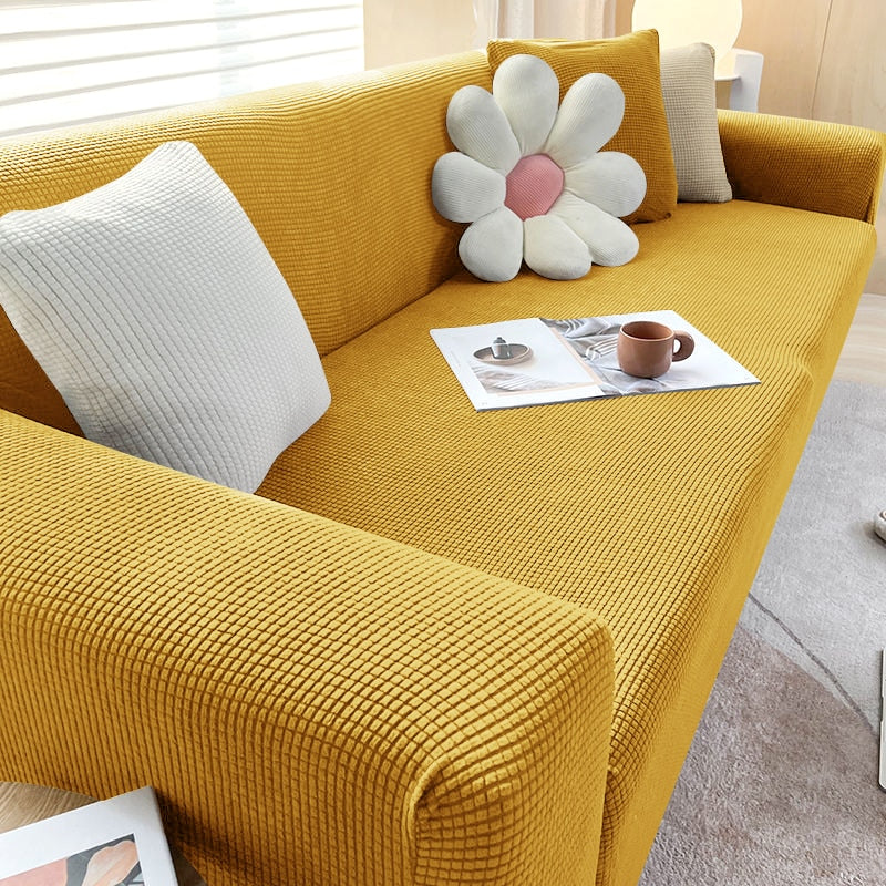 BowLift | Textured Stretch Sofa Cover | Non-Slip, Machine Washable & Protective for 1-Seater, 2-Seater, and 3-Seater Sofas