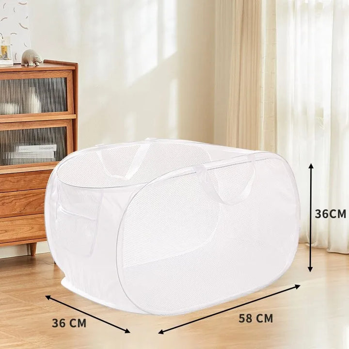 BowLift | Foldixa Laundry Basket | Pop-Up Design & Foldable | With Side Pocket | Single or Double Variant