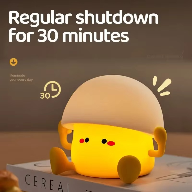 BowLift | Charming Mushroom & Egg Yolk LED Night Light