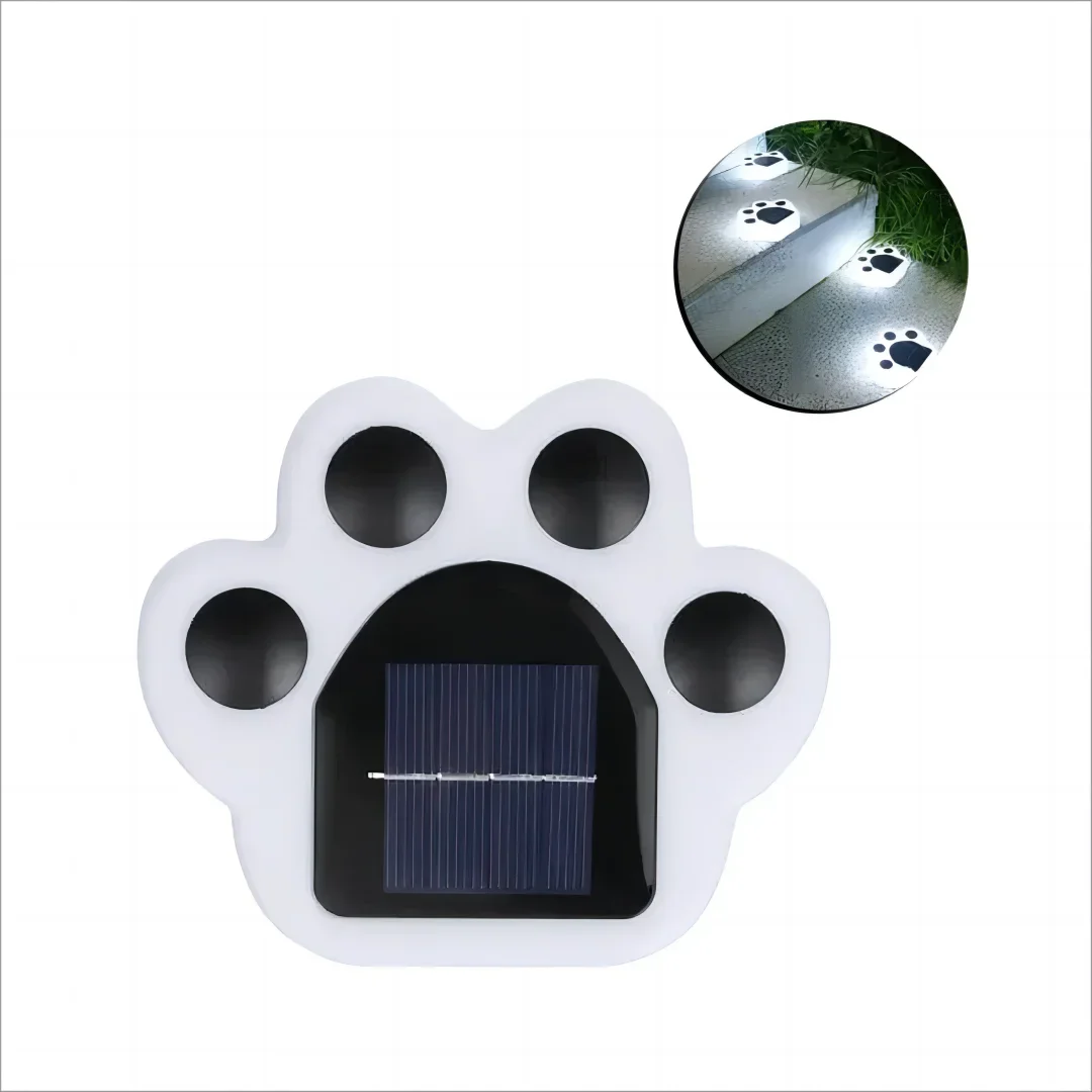 BowLift | Glowing Paw LED Solar Pathway Outdoor Lights