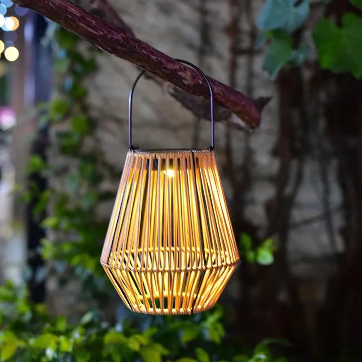 Solar Woven Lantern Bowlift