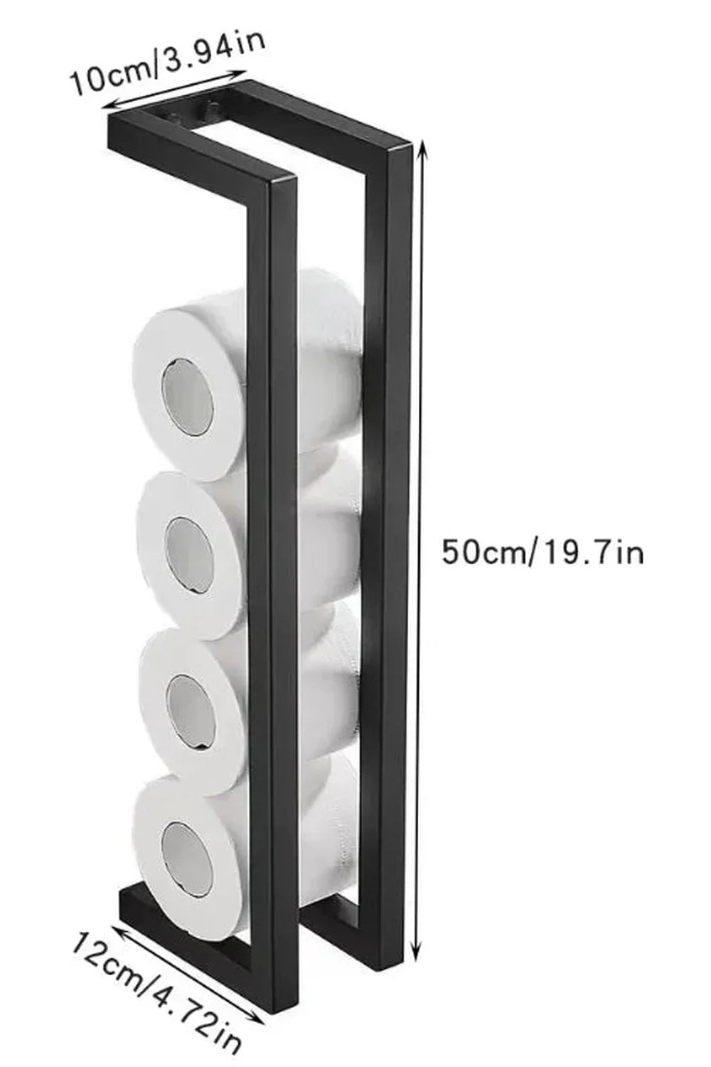 BowLift | Slim Black Bathroom Shelf