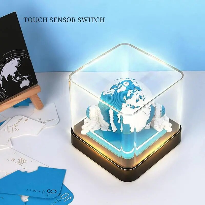 3D Earth Wanderer Calendar Memo Pad | Bowlift