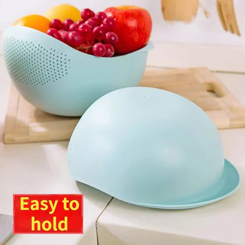 BowLift | KlarSieb Multifunctional Strainer | Travel Strainer & Draining Basket | For Fruits, Vegetables & Rice | Ergonomic Design