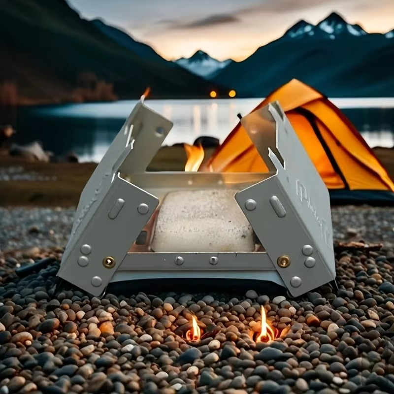 BowLift | Ultra-Light Folding Pocket Stove – Compact, Durable Outdoor Iron Wood Burner