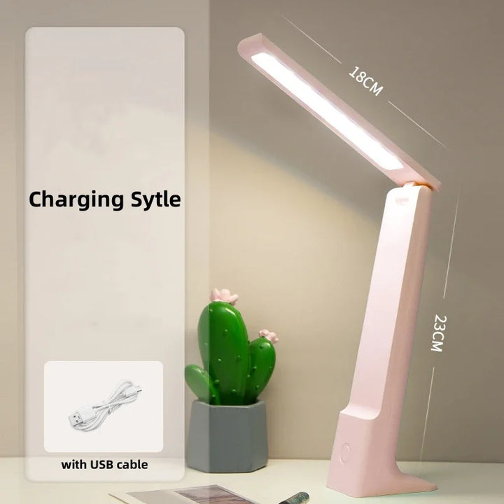BowLift | Lumora LED Table Lamp | Dimmable & Touch Control | 3 Light Colors | Battery 20h | White/Pink/Blue