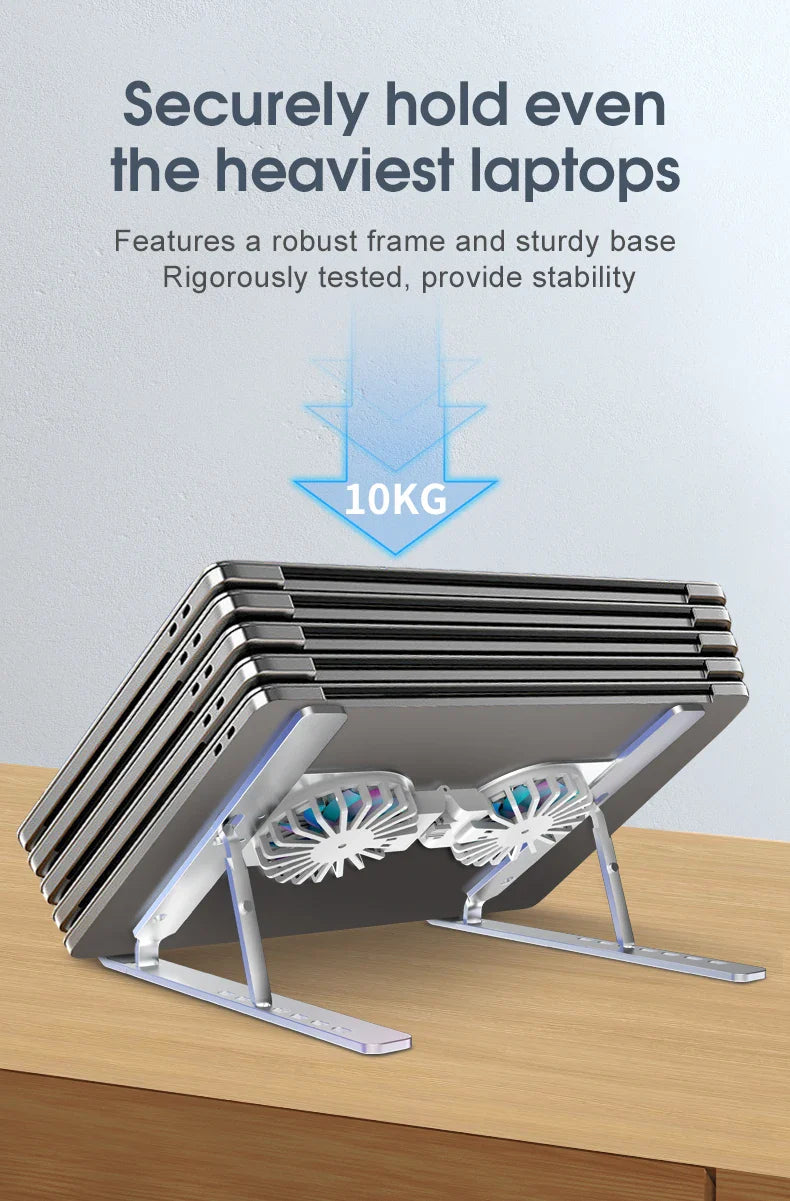 BowLift | Foldable Aluminum Laptop Cooling Stand