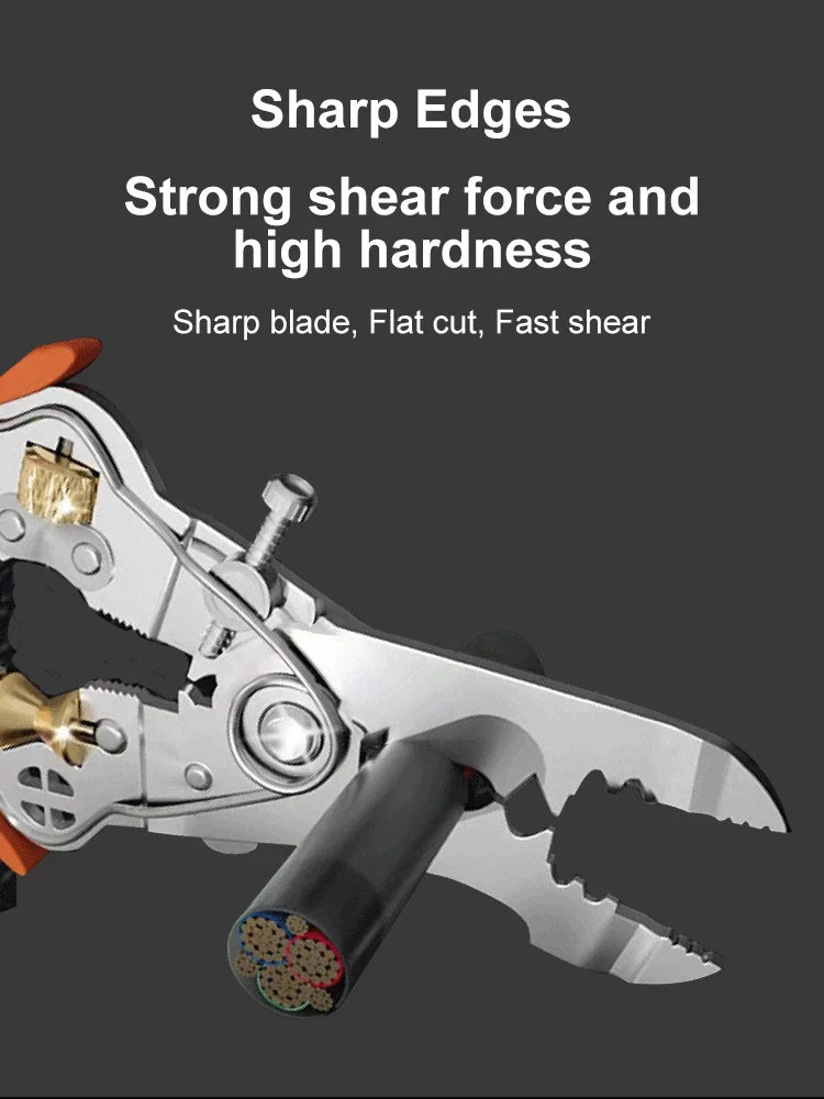 BowLift | Heavy-Duty 10in1 Wire Cutter Stripping Pliers