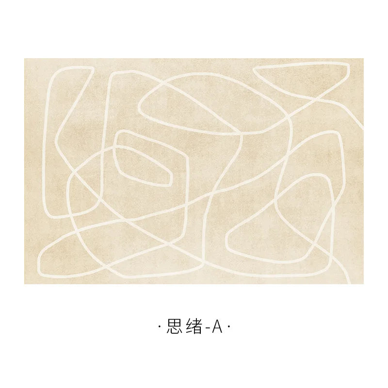 BowLift | Japanese Minimalist Plush Area Rug Non-Slip Soft Rug Bedroom Living Room Large Surface