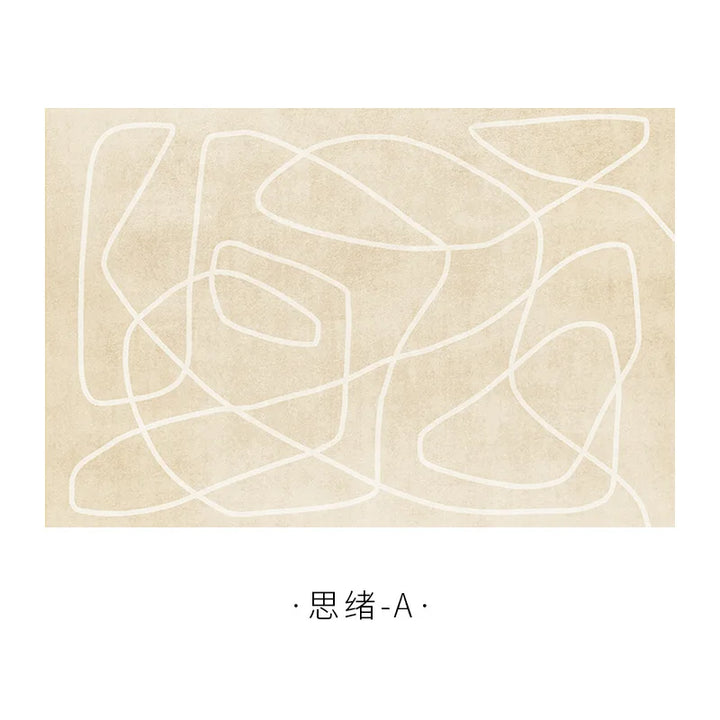 BowLift | Japanese Minimalistic Soft Rug Non-Slip High Pile Carpet Living and Bedroom