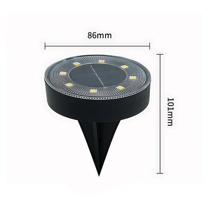 BowLift | Terraluna Solar Ground Light LED | IP68 Waterproof | Automatic Light Control | For Garden, Path & Terrace
