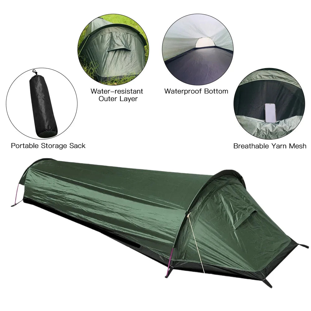 BowLift | TrekMaster SoloShield | One-Person Tent | Ultralight & Weatherproof | For Trekking & Camping