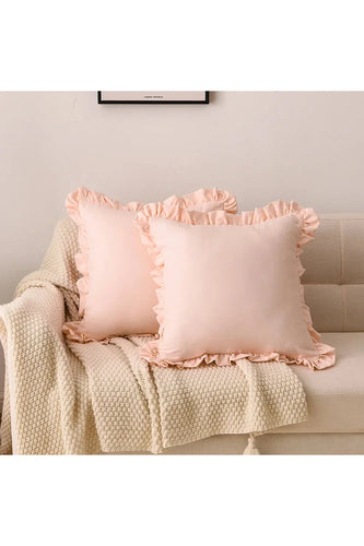 solid ruffle pillowcase | Bowlift