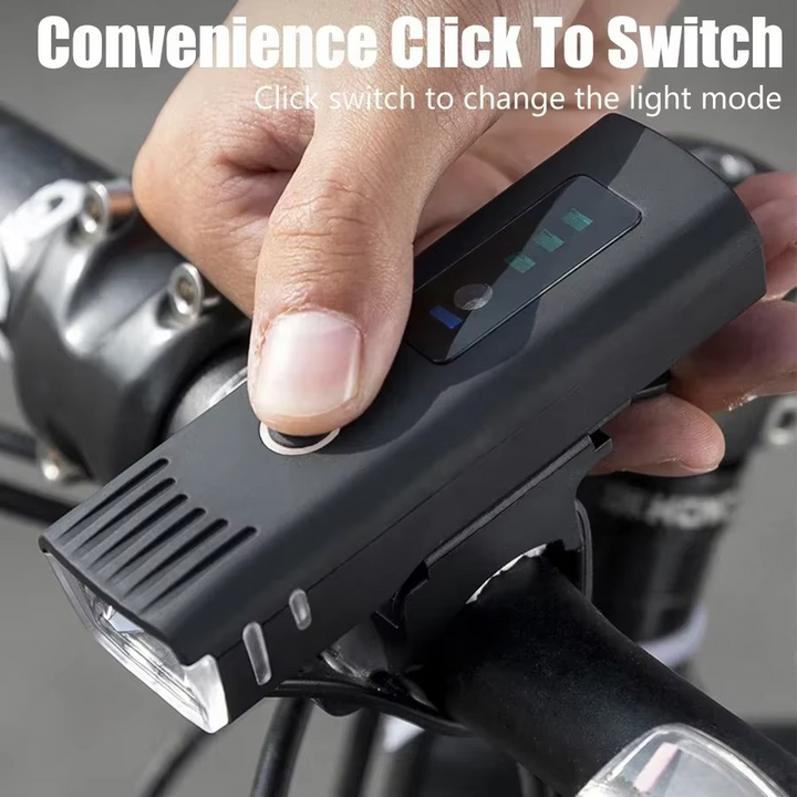BowLift | USB Rechargeable Bike Front and Rear Light Set with LED Headlamp for Night Cycling