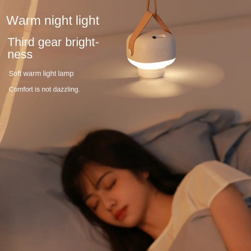 Portable Wireless Mini Ceiling Fan – USB Fan with Remote Control, Stand, Night Light for Home, Outdoor & Camping | Bowlift