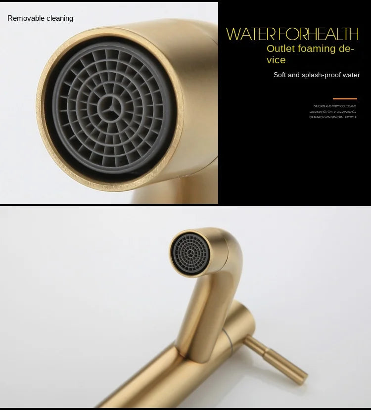 Classic Sink Faucet | Stainless Steel | Single Lever Mixer | Ceramic Valve Bowlift