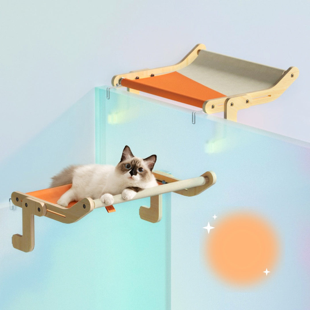 BowLift | Wooden Window Cat Hanging Bed