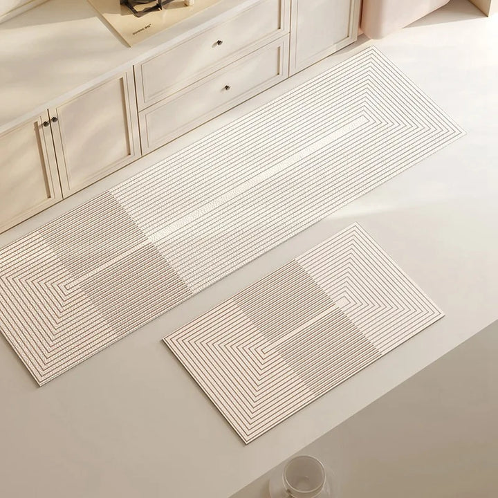 BowLift | Kitchen & Bath Mat AquaStone | Diatomite & Velvet Look | Super Absorbent & Non-Slip | Washable & Durable