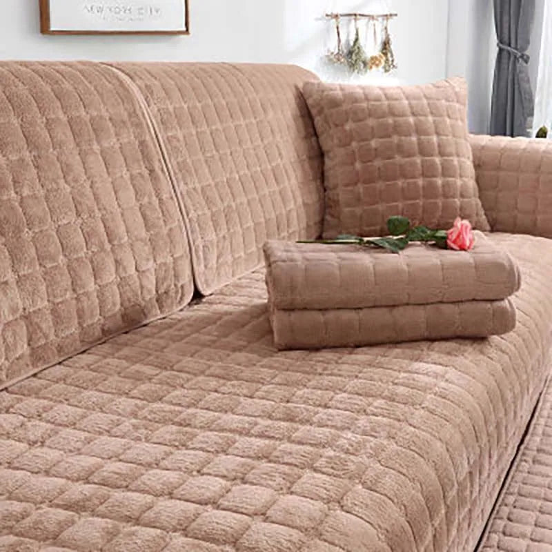 BowLift | Cozy Soft Thick Plush Non-Slip Sofa Cover