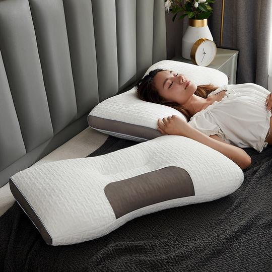 BowLift | Hybrid Pillow For Back & Side Sleepers - Neck & Shoulder Support Pillow