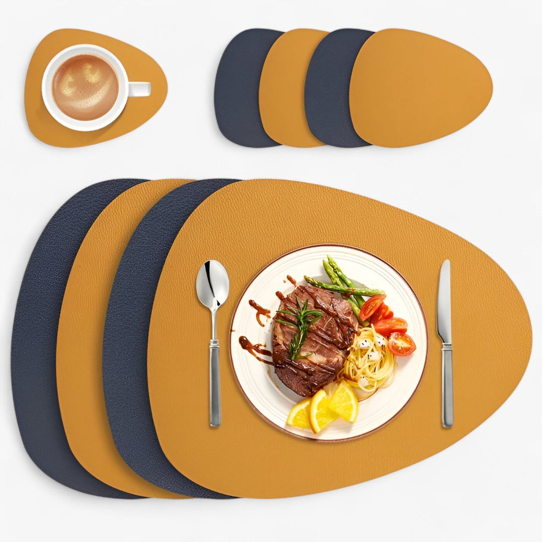BowLift | Table Mats Reversible Faux Leather Dining Set