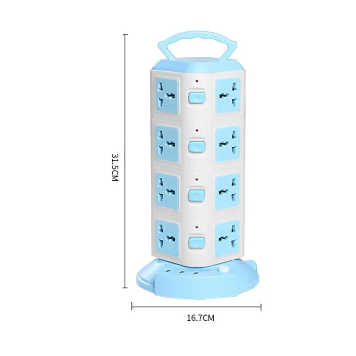 Tower Design Surge Protector Vertical Power Strip | Bowlift