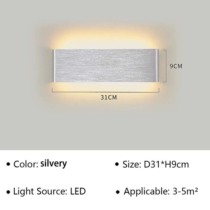 BowLift | LumiEra Modern LED Wall Lamp | Stylish Design | Warm White Light for Bedroom, Hallway & Bathroom