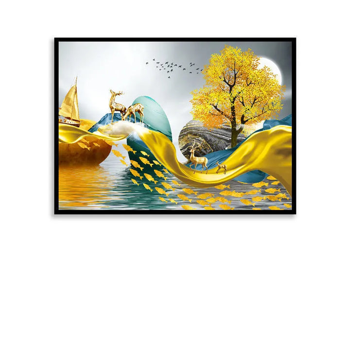 BowLift | Art View Elegant Canvas Electric Box Cover