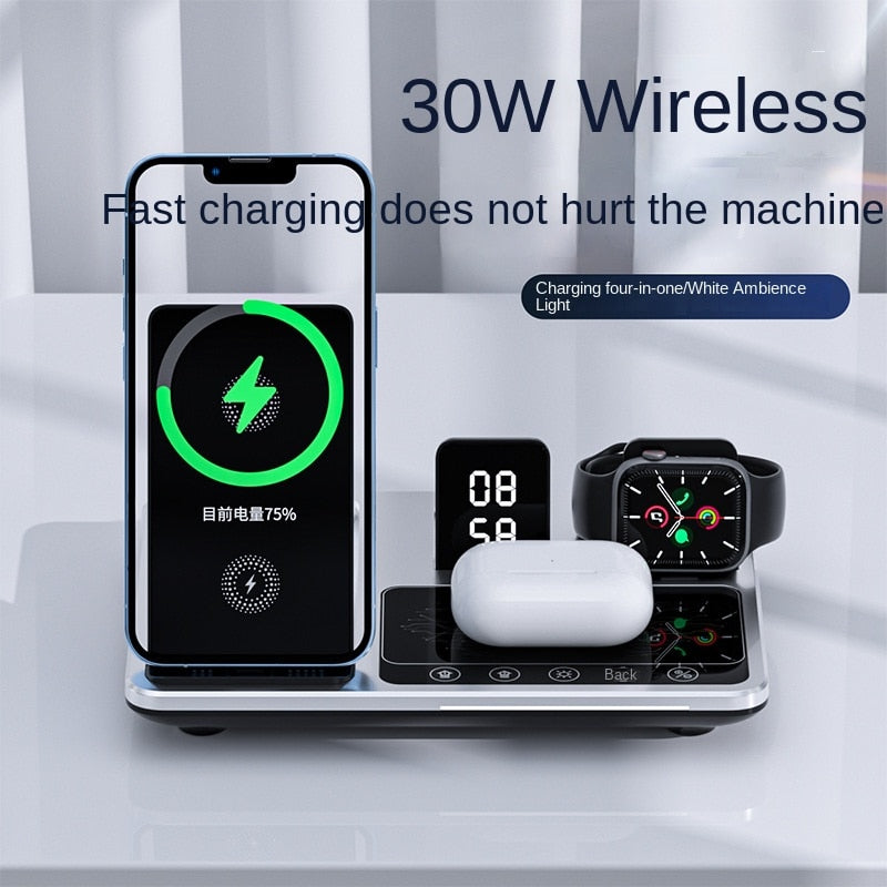 BowLift | All-In-One Wireless Charging Dock Clock