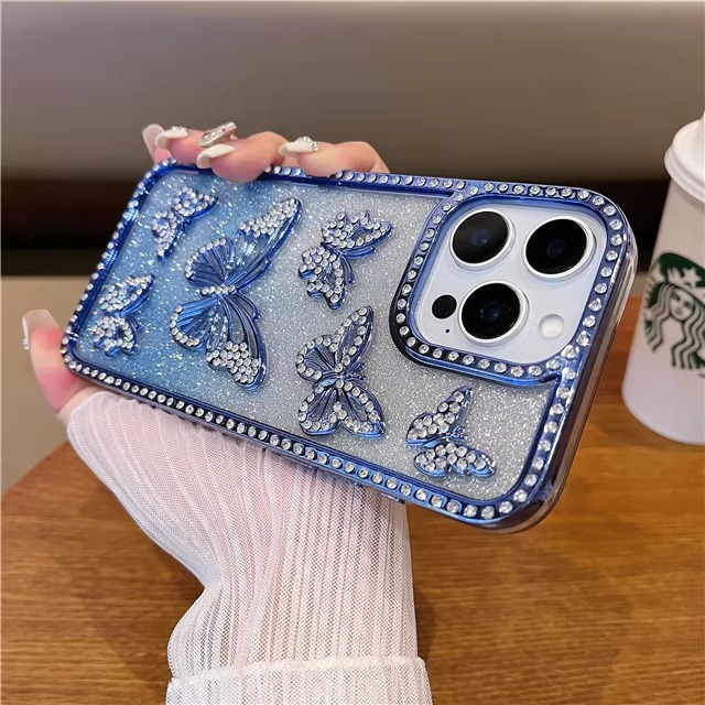 BowLift | Luxury Glitter Butterfly Rhinestone Case for iPhone