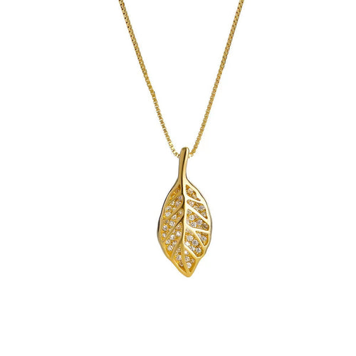 BowLift | Nature Sparkle Tree Leaf Pendant Necklace