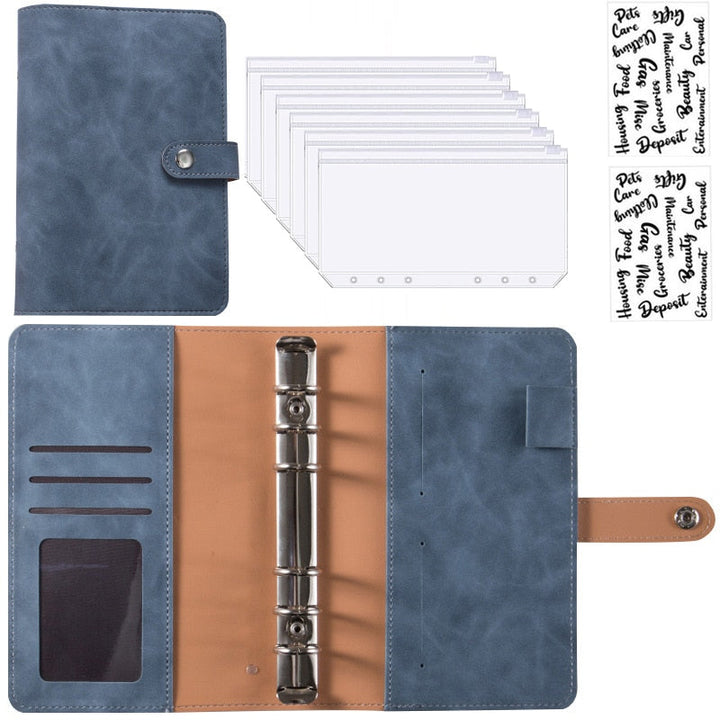 BowLift | Financial Planner Leather Multi Pocket Bill Organizer Notebook