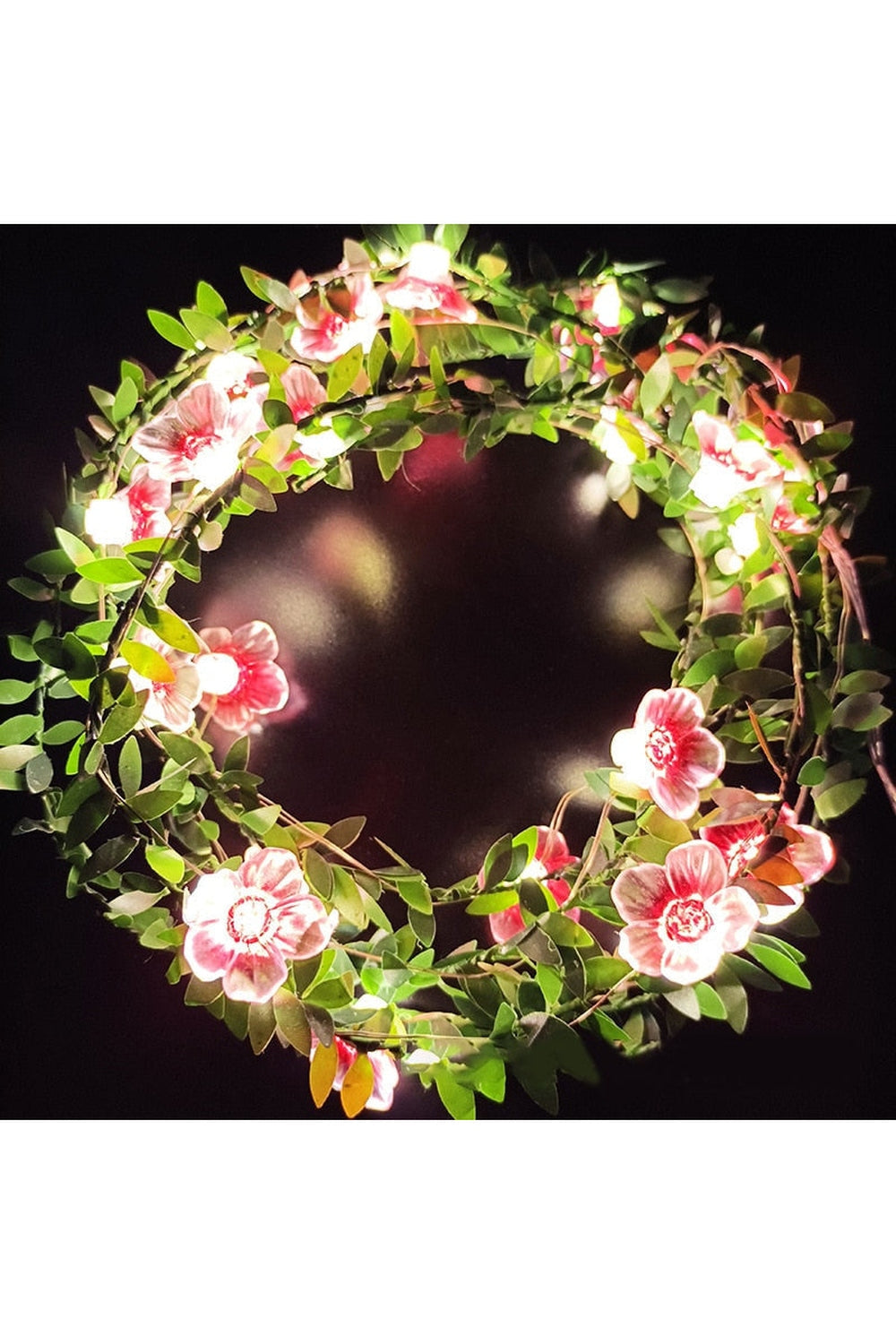 white rose light garland | Bowlift