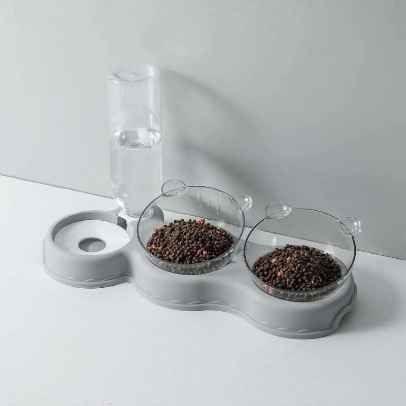 BowLift | 3-in-1 feeding station with drinking dispenser & raised bowl