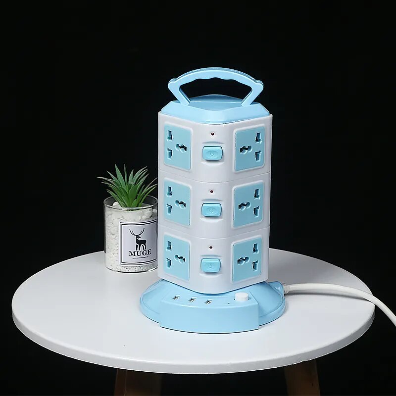 BowLift | Tower Design Surge Protector Vertical Power Strip