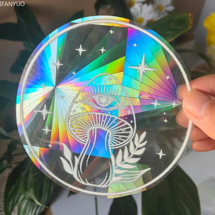 BowLift | SunGlow Window Sticker | 3D Rainbow Effect | Self-Adhesive & Reusable