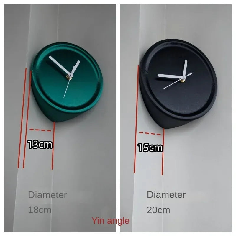 SilentCorner Clock - Stylish Silent Wall Clock without Drilling Bowlift