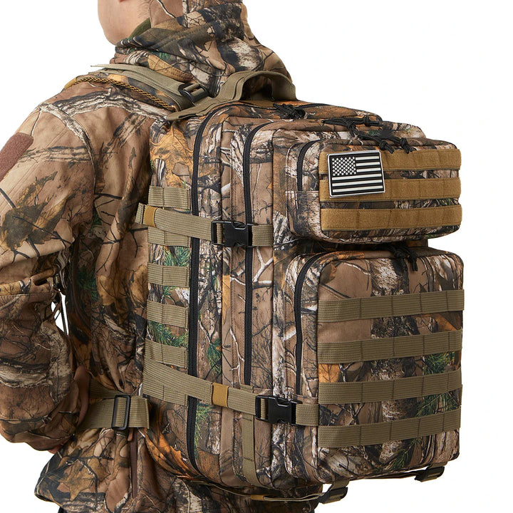 BowLift | TACTICO45 45 L Outdoor Rucksack | Molle-System | 3-Day Capacity | Robust & Multifunctional – Black/Khaki/Olive