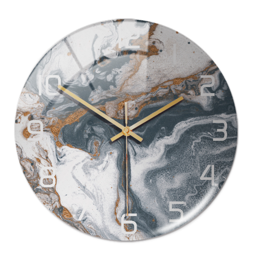 BowLift | Stylish Marble Wall Clock with Silent Mechanism
