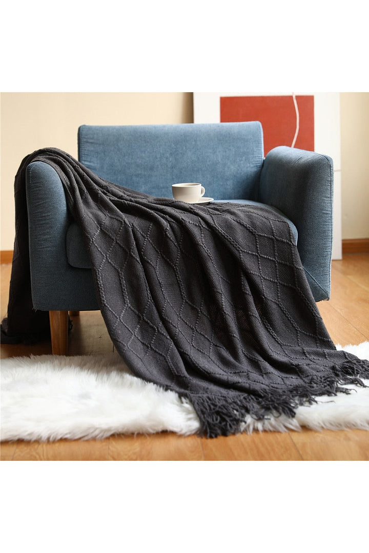Solid Color Sofa Blanket | Bowlift