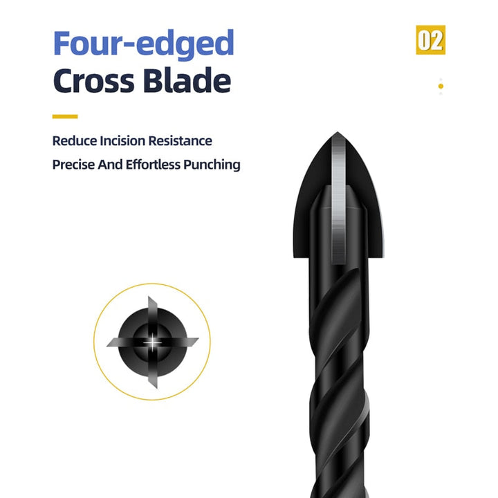 Heavy-Duty Mega Ultimate Cross Hex Drill Bit Set | Bowlift