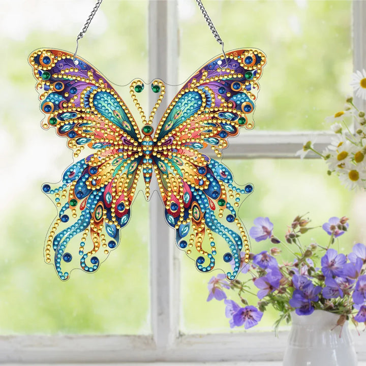 BowLift | Butterfly Pendant | 5D DIY Diamond Painting | Double-Sided Acrylic | Sparkling Window Decoration